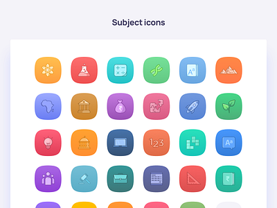 Subject icons