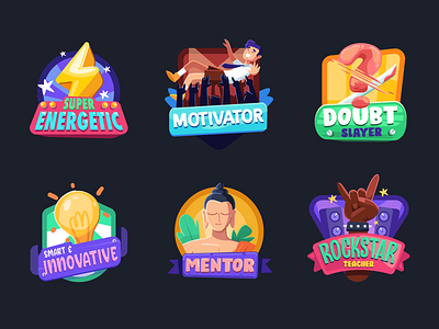 Teacher achievement badges