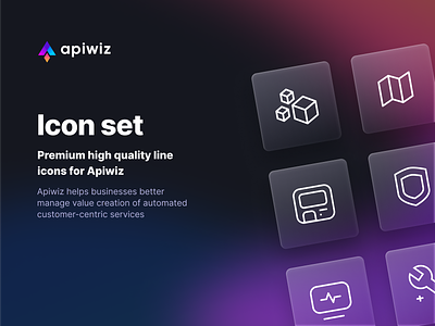 Icon Library for Apiwiz assets design design system icons illustration library ui vector visual design