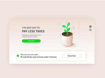 The perfect tool for the Busy Employee corporate growth india investment savings system tax ui visual design