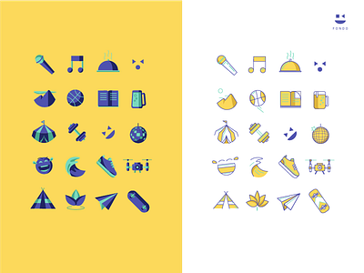 Icon Set @Fondo