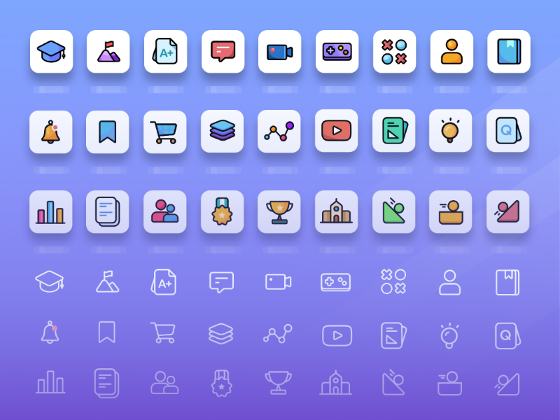 Story telling through icons design visual language icon set communication usability ux ui icons