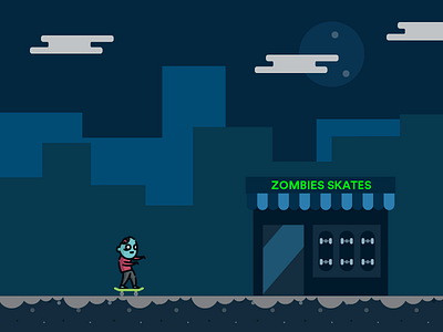 Zombie Skate Shop Concept fun shop zombies