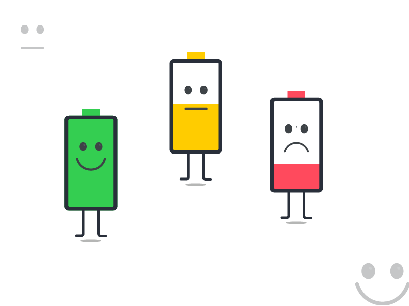 🔋 Battery Life by Suresh on Dribbble