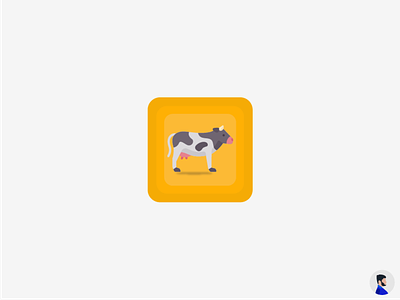 Cow App Icon Design android app icon illustration ios logo
