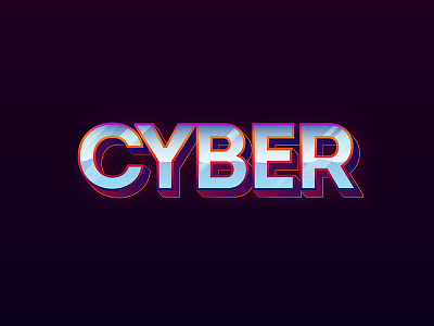 New Retro Cyber Typography