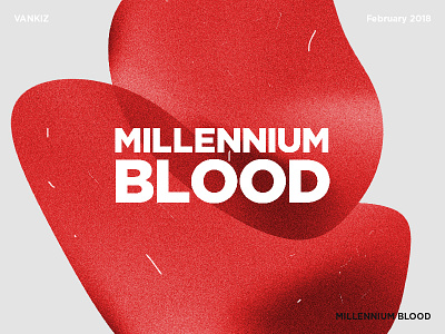 Millenium Blood 02 abstract background gradient red typography