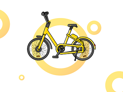 OFO bikes sharing yellow