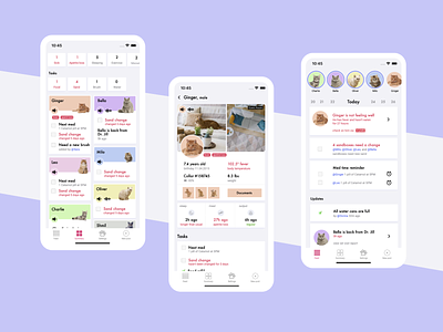 Cats Social Media App 😻 animals app application cat cat owners cats feed instagarm pet pets product design social media stories story task manager tasks to do ui ux ux design