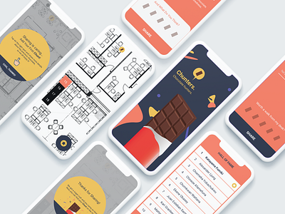 Chocolates Finder 🍫 abstarct app app design branding chocolate chocolates design finder illustration mobile app tap ui ux ux ui vector