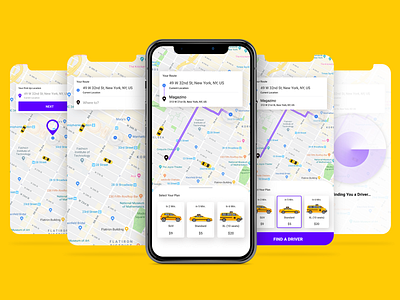 Taxi Booking App 🚖 app app design commute commuter design location pin location tracker map mobile app routes taxi taxi app taxi booking app taxi driver ui ux ux ui