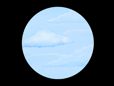 Clouds ☁️ blue cloud clouds digital art illustration illustrations nature procreate sky