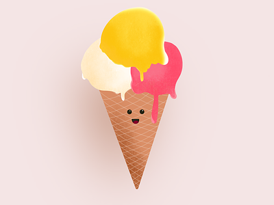 Ice cream art creator digital digital art happy ice cream illustration illustrations procreate