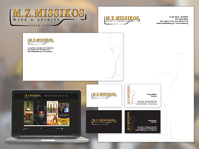 "M.Z. Missikos" Wines Spirits  - Corporate Identity Design