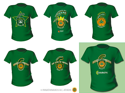 Collectible European Champions 2011 T-Shirt basketball collectible design euroleague european champions graphic merchandise panathinaikosbc sports tshirt