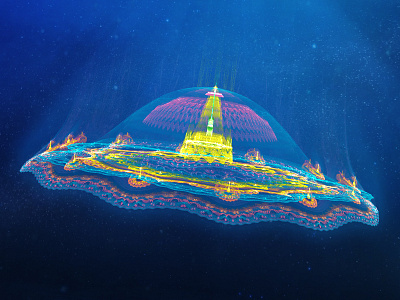 Kingdom at the sea animation apophysis city cloudarts fantasy kingdom sealife
