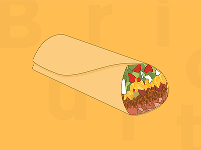 Burrito burrito food illustration mexican