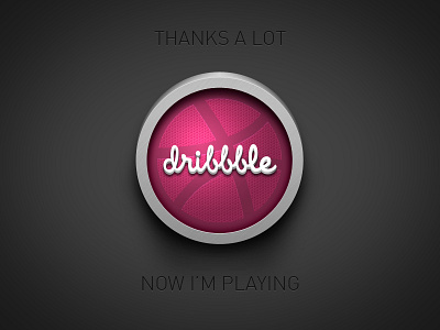 Thanks Dribbble debut dribbble thanks