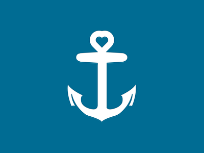 Love anchor anchor blue love picto