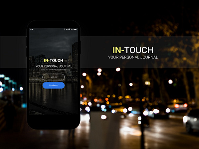 In Touch android app dark theme uiux