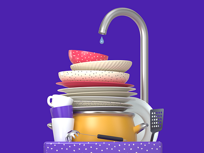 It's time to wash 3dillustration cinema cinema4d design