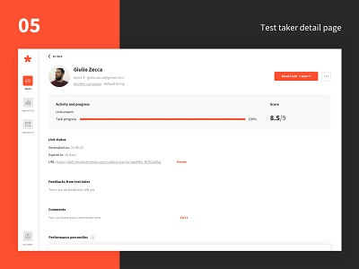 Greps case study - 05 - Test taker detail page