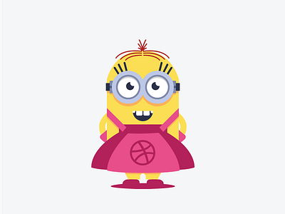 Jo - The Minion dribbble illustration minion newhere