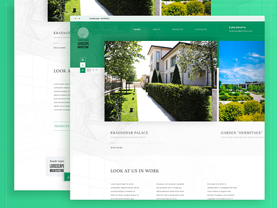 Landscape Web creative design figma flat inspired minimal trend ui web website