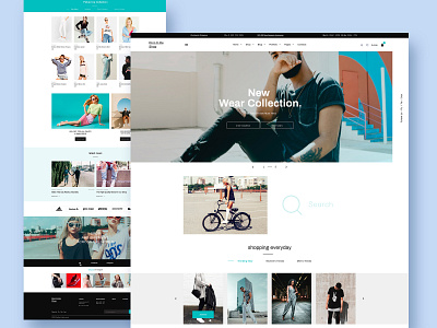 Di-Store Shop E-commerce animation branding e commerce e commerce shop fashion flat tranding typography ui ux web website