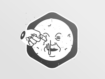 Cinescope cinema illustration logo lune moon travel voyage