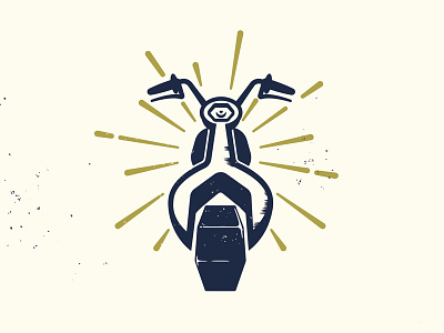 HeavyMotor illustration logo mechanic moto motorcycle wrench