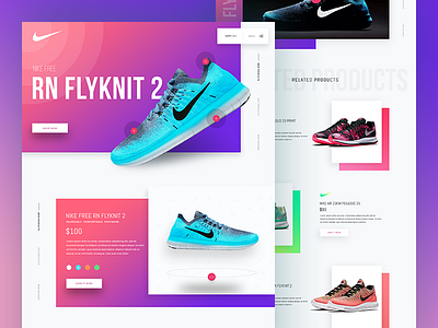 Footwear Landing page Design (Concept) concept footwear footwear landing page footwear ui footwear web design landing page nike shoe shoes shoes landing page