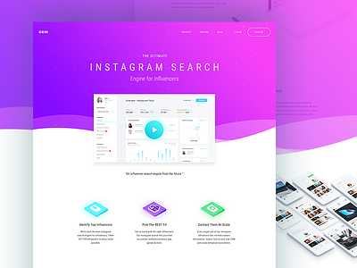instagram Search Engine for influencer landing page influencer instagram instagram followers instagram lead generator instagram like instgram landing page saas software landing page web landing page