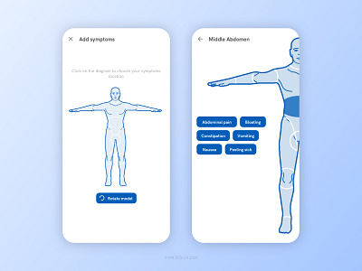 Symptom Checker - Symptom Location Entry