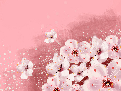 Flowers art colours flowers illustration photoshop pink rendering