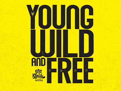 Young Wild and Free 01 art branding design flat icon illustration logo typography vector