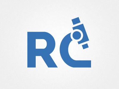 RC logo laboratory logo microscope science