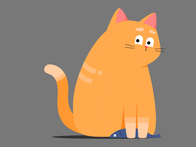 My Little Cat 2d ae animation cat idea person