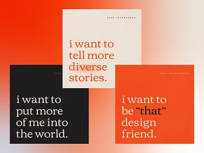 2022 Intentions ✨ card design graphic design illustrator layout podcast typography