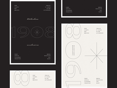1908 ✨ branding design graphic design illustration illustrator invitation mark print design typography vector