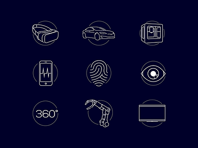 CES 2017 Keynote Tech Icons
