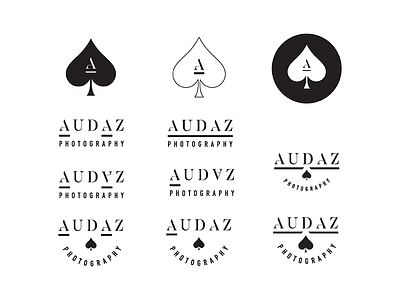 Audaz Photography — Logo/Watermark Concept branding concept design graphic design illustration logo logo design mark monogram personal