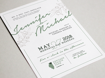 The Hopkins Hitchin' – Invitation design graphic design illustration layout typography wedding stationery