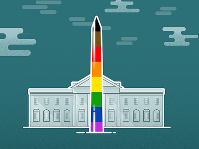More Color More Pride design editorial gay illustration illustrator lgbtq pride queer rainbow washington