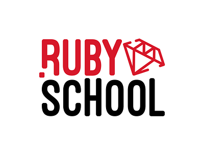 Ruby School branding icon logo tech logo typography