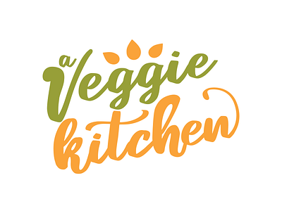 A Veggie Kitchen logo branding design logo vector