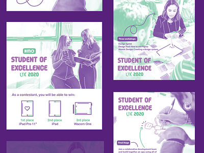 UX Student of Excellence: Social Ads illustration ux vector