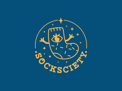 Socksciety branding logo socks