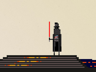 May the 4th be with you darth vader pixel art star wars sworcery