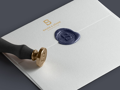 Bauer & Söhne | Waxseal branding corporate design luxury branding seal stationery wax seal waxseal